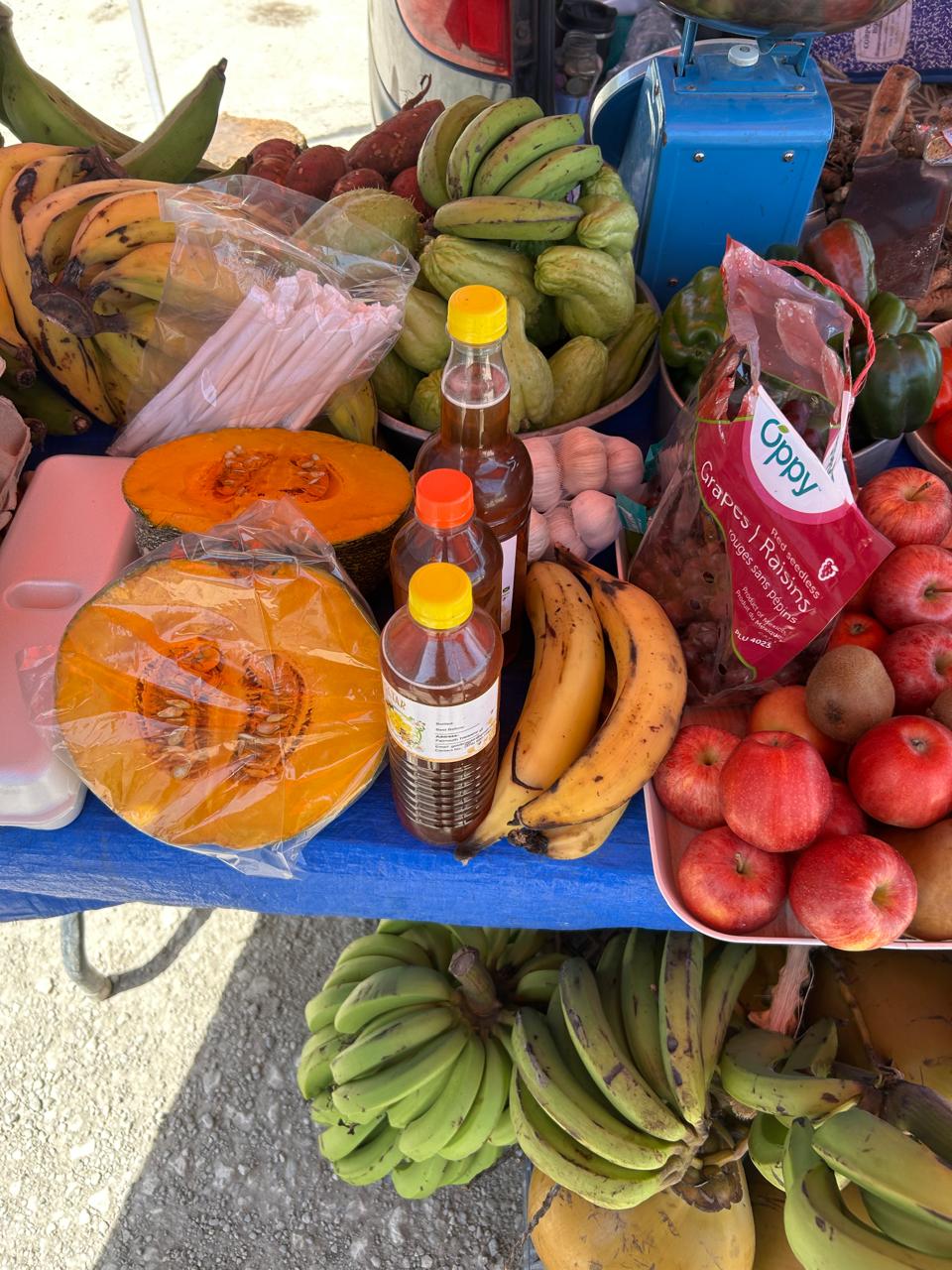 Market day produce stand